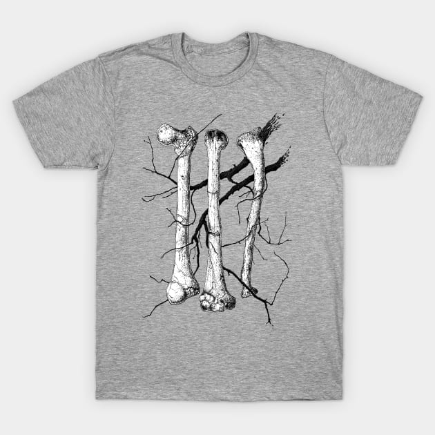 Branches & Bones T-Shirt by Averinartprint